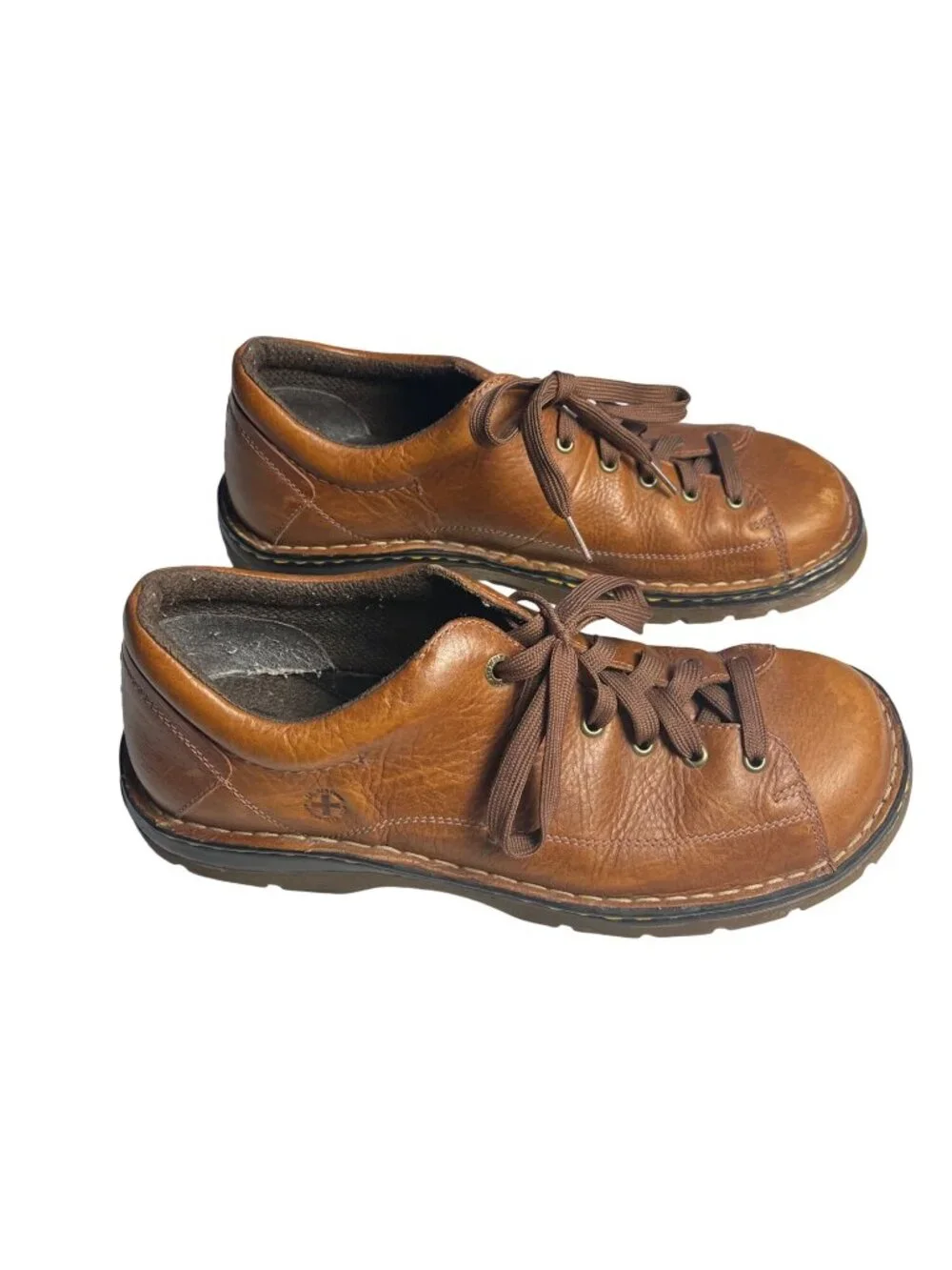 Dr. Martens Chunky Derby Oxford Shoes 12598 Brown Leather Lace-Up 13 VTG  Y2K